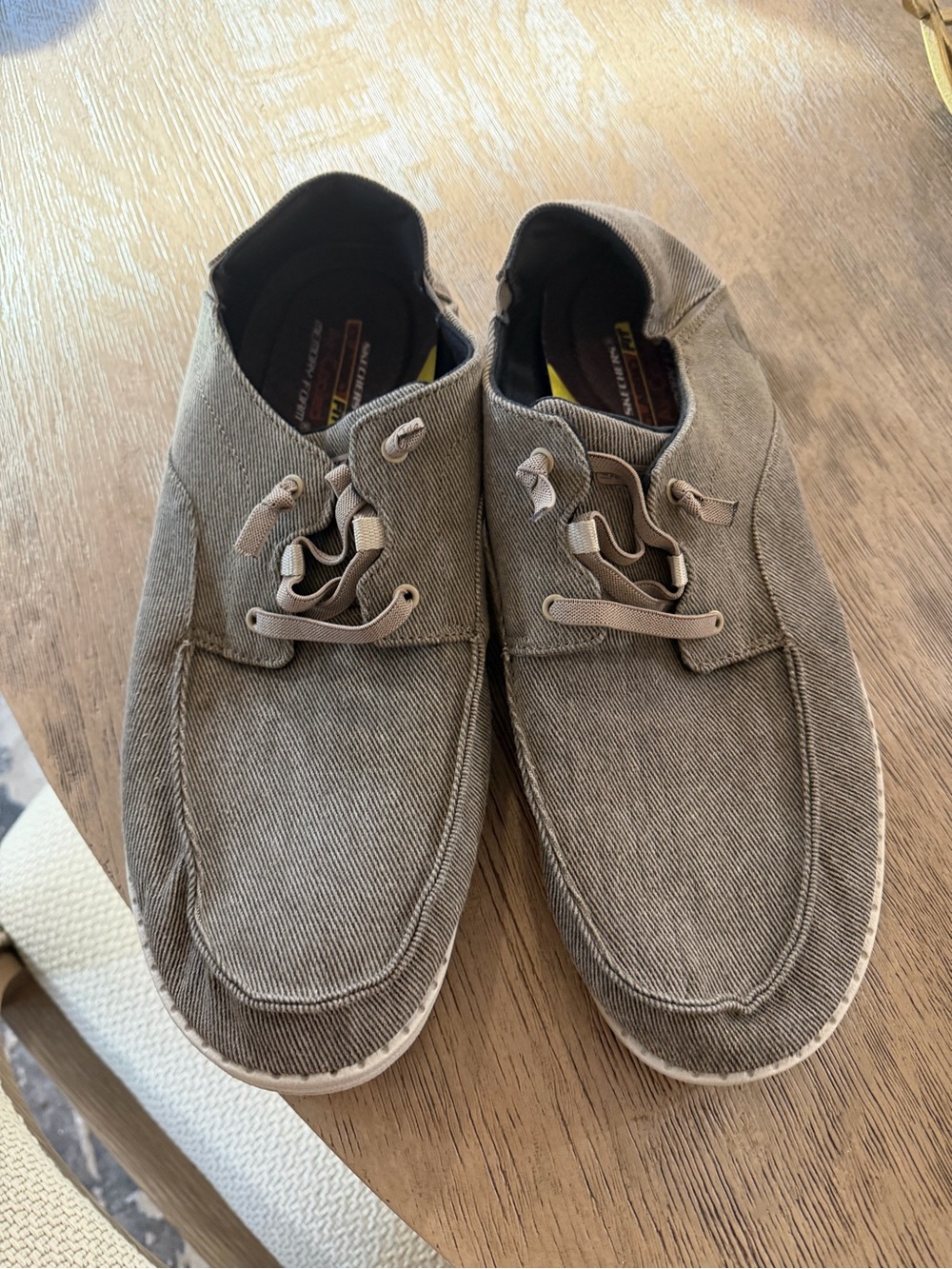 Skechers Men's grey Canvas Slip-On Loafers